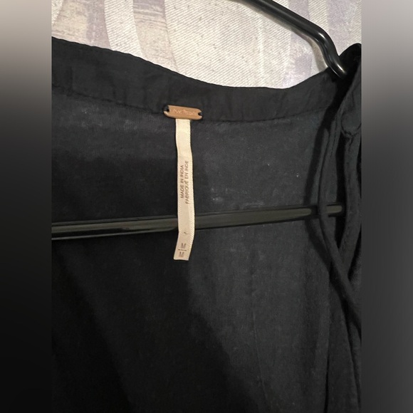 Free People Mix it Up Balloon Sleeve Floral Beaded Tunic Mini Dress Blouse Boho - Picture 5 of 9